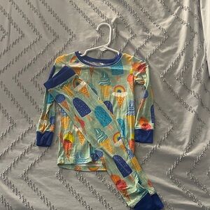 Little Sleepies Aqua Rainbow Sprinkles 2 Piece Pajamas